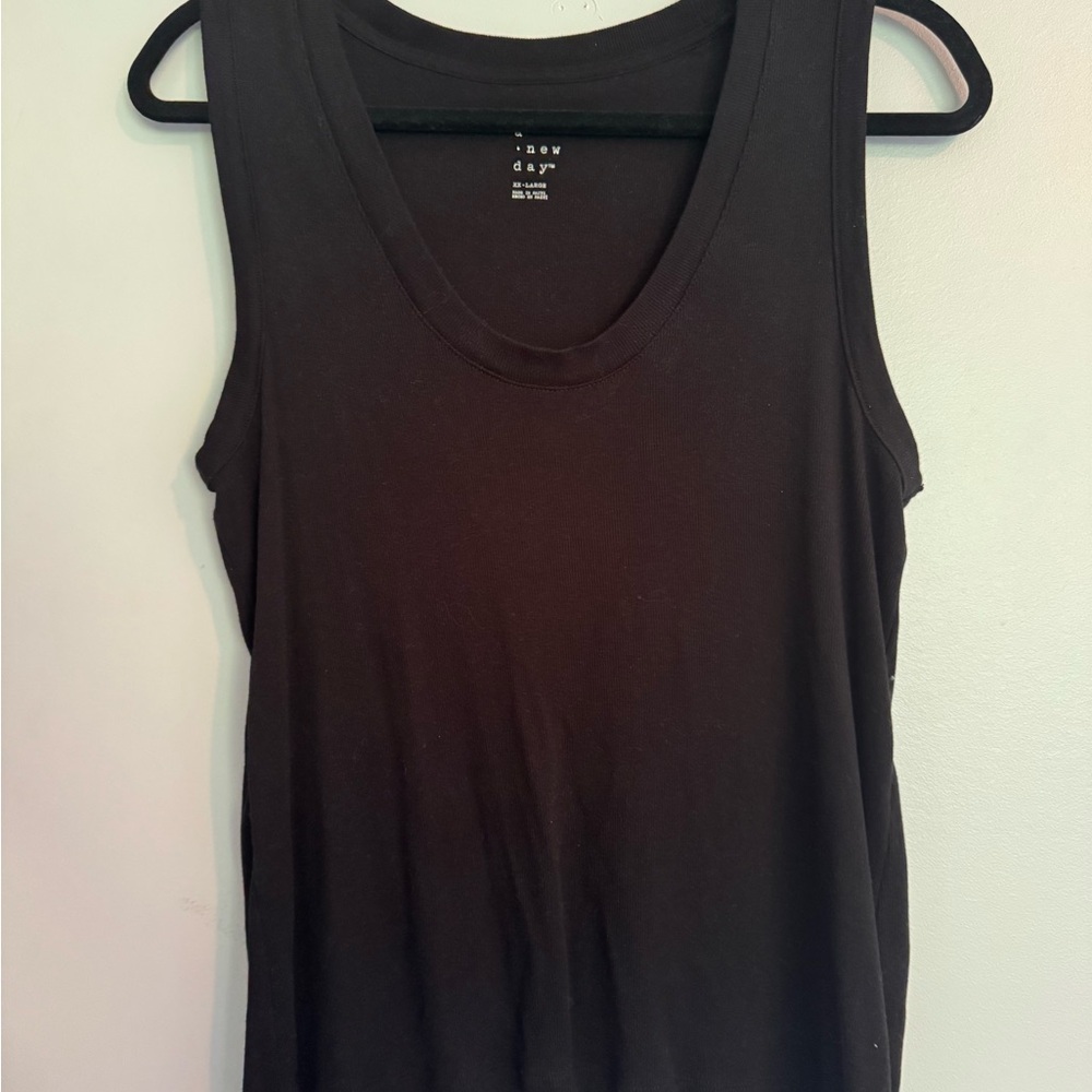 a new day Black Tank Top